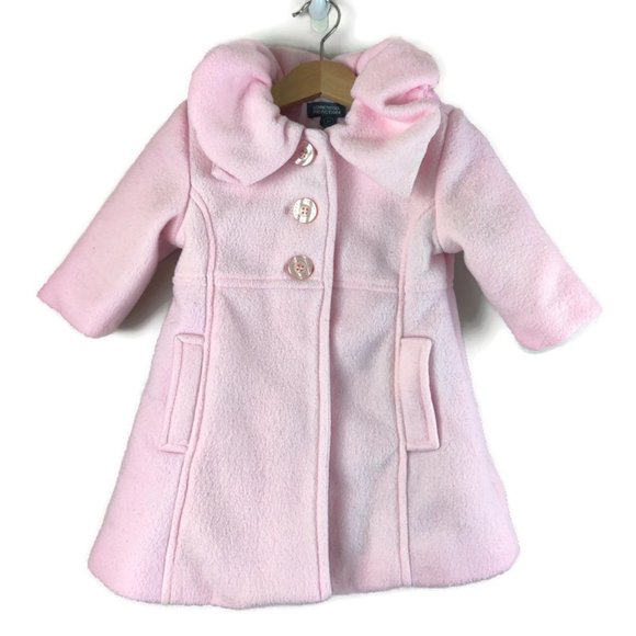 Kenneth Cole Reaction Other - Kenneth Cole Reaction 12M Girl Pink Fleece Peacoat